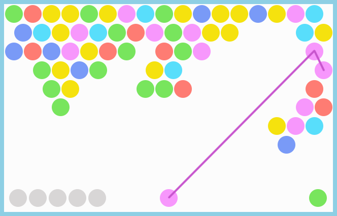 Isoler des bubbles pour éliminer rapidement beaucoup de couleurs en même temps